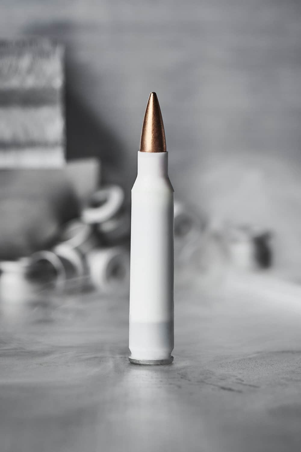 Calibers 5.56 Nato polymer cased ammunition virtus